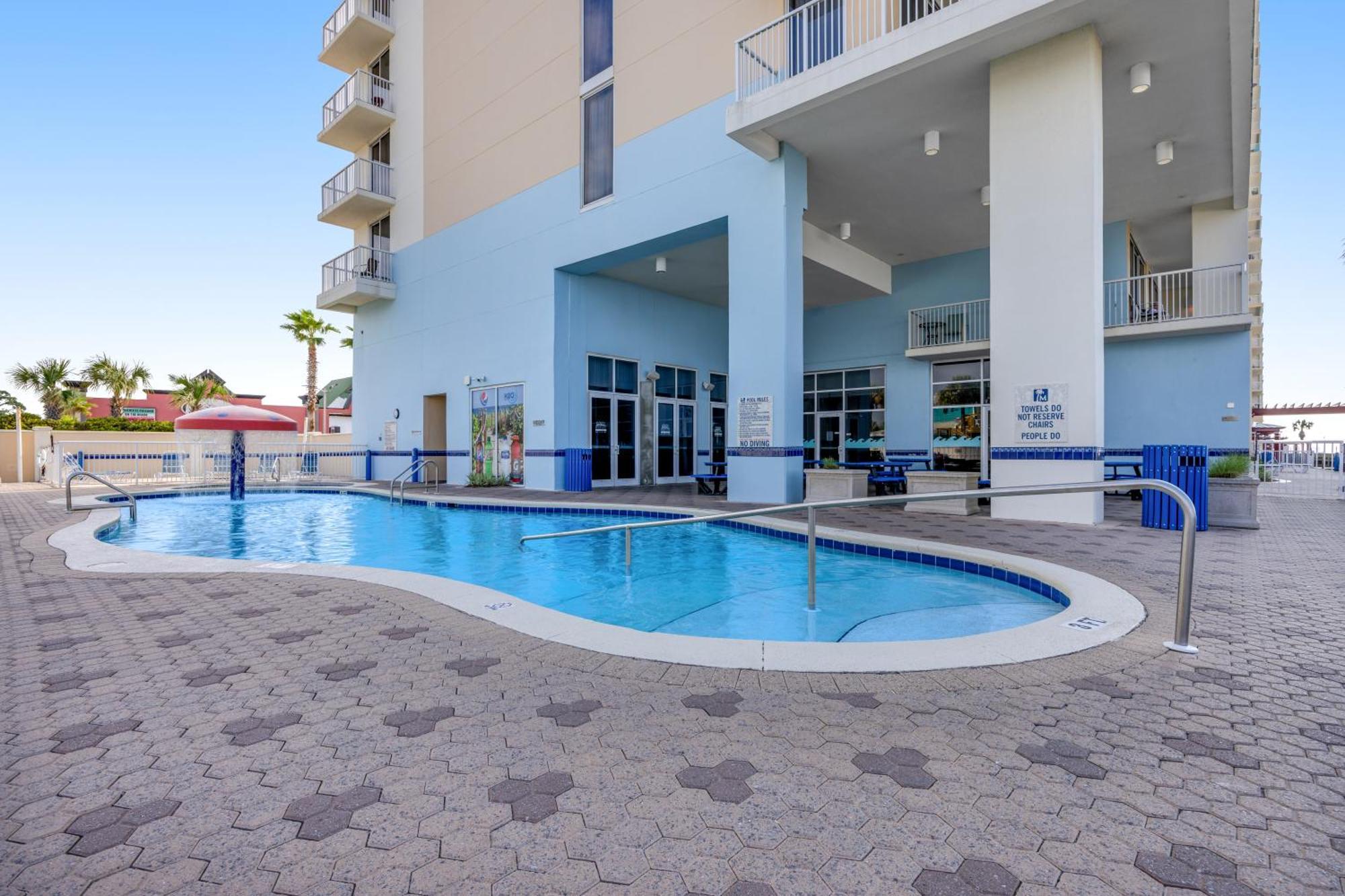Parking Fee Included-Majestic 1-1606! Gulf Front 1Bedroom, Pool,Hot Tubs,Tennis Panama City Beach Kültér fotó